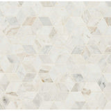 Arabescato Venato Calacatta White Cube Honed Mosaic Tile