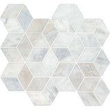 Arabescato Venato Calacatta White Cube Honed Mosaic Tile