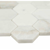 Arabescato Venato Calacatta White Hexagon Honed 2”