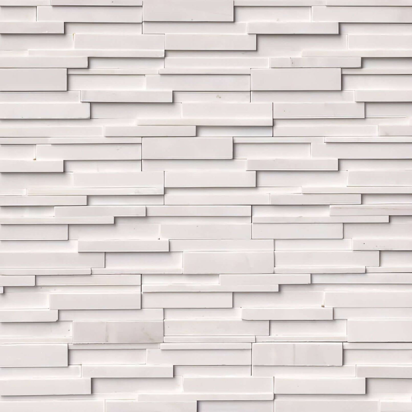 Arctic White 3D Honed 6x24 Panel