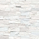 Arctic White XL 9x24 Stacked Stone Panel