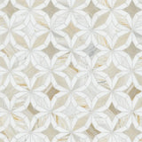 Athena Gold Estrella 10"x10" Polished Marble Mosaic Floor and Wall Tile