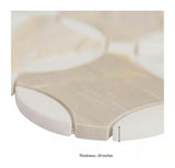 Athena Gold Lola 10”x10” Polished Mesh-Mounted Marble Mosaic Floor and Wall
