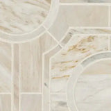 Athena Gold Regency 10" X 10" Polished Marble Mosaic Tile
