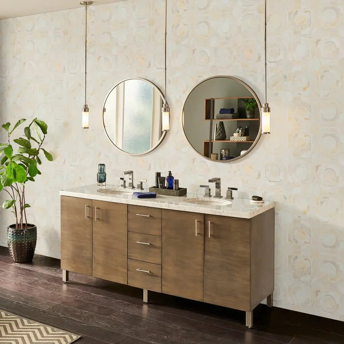 Athena Gold Regency 10" X 10" Polished Marble Mosaic Tile