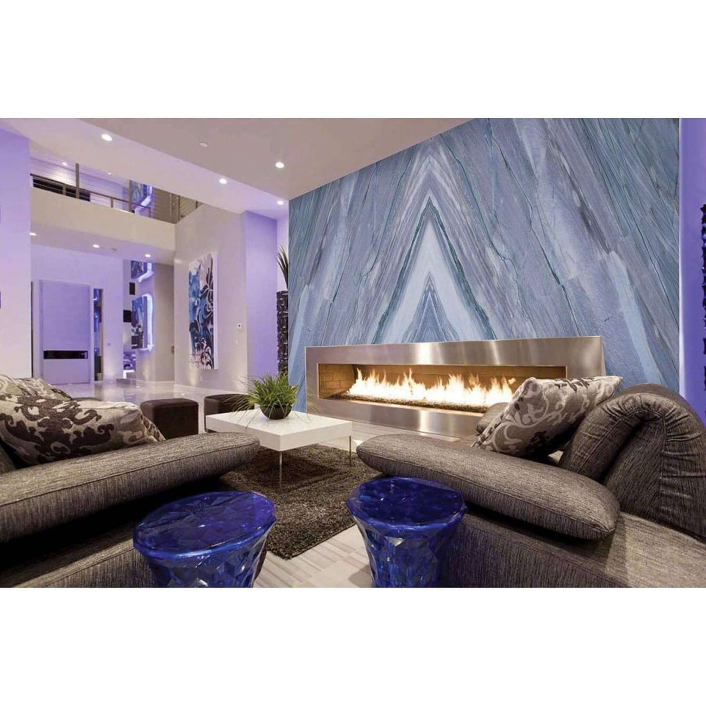 Azul Imperiale Quartzite Countertop Slab Polished 2 CM