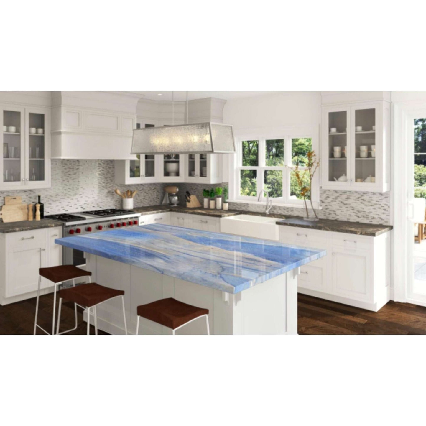 Azul Macaubas Quartzite Countertop Slab Polished 2 CM