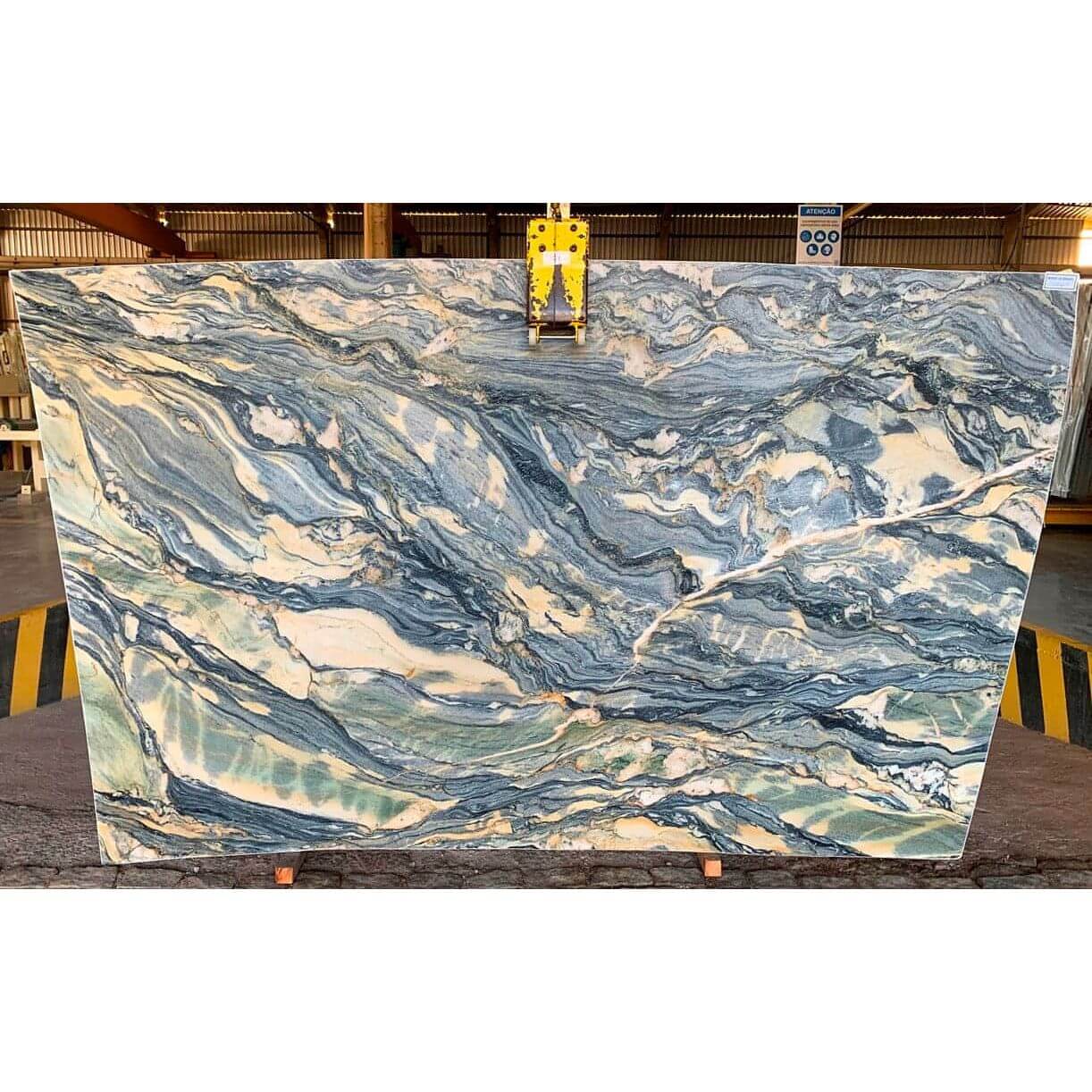 Azul Treasure Quartzite Countertop Slab Polished 2 CM, 127”x80”