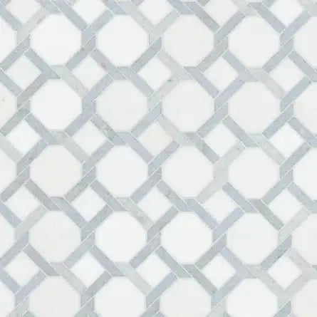 Azula Kaya 11"x11" Polished Marble Mosaic Floor and Wall Tile