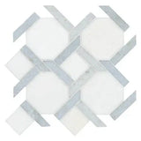 Azula Kaya 11"x11" Polished Marble Mosaic Floor and Wall Tile