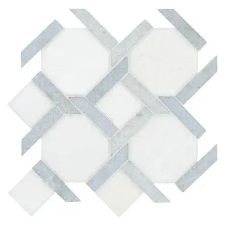 Azula Kaya 11"x11" Polished Marble Mosaic Floor and Wall Tile