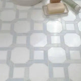 Azula Kaya 11"x11" Polished Marble Mosaic Floor and Wall Tile