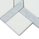 Azula Kaya 11"x11" Polished Marble Mosaic Floor and Wall Tile