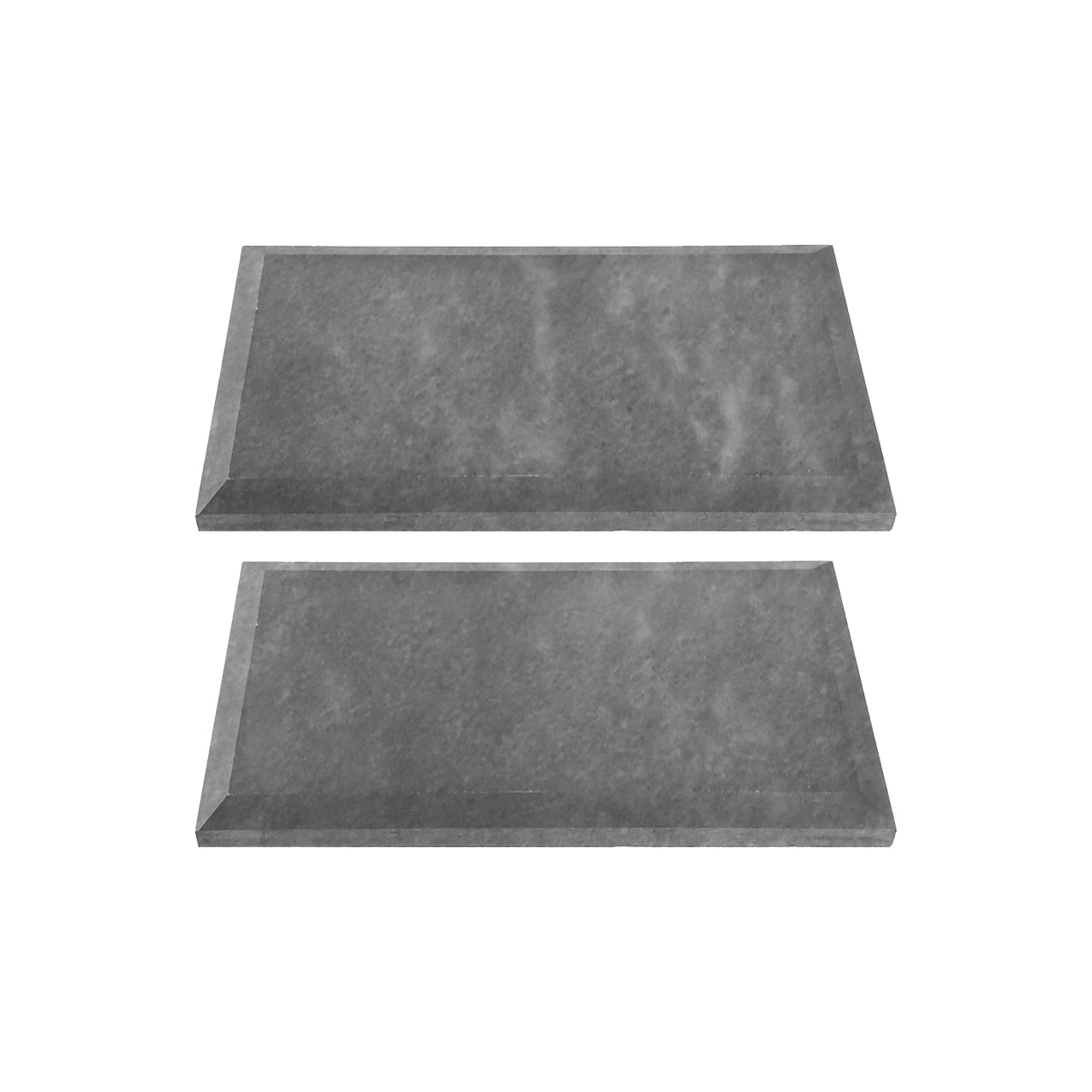 Bardiglio Gray Marble 3x6 Wide Bevel Big Bevel Subway Tile Honed