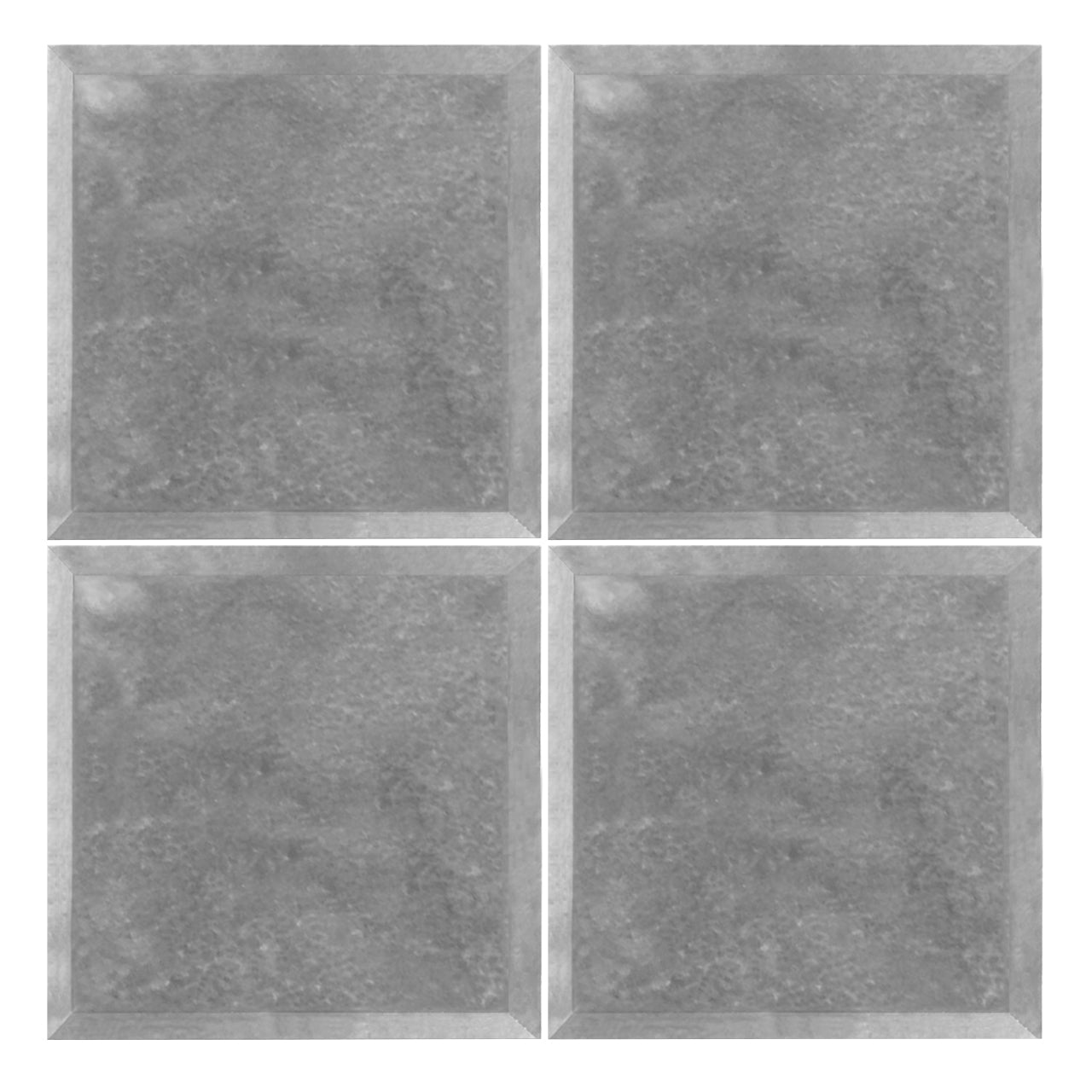 Bardiglio Gray Marble 4x4 Wide Bevel Big Bevel Mosaic Tile Polished