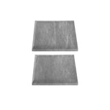 Bardiglio Gray Marble 4x4 Wide Bevel Big Bevel Subway Tile Honed