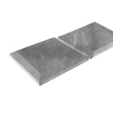 Bardiglio Gray Marble 4x4 Wide Bevel Big Bevel Mosaic Tile Polished