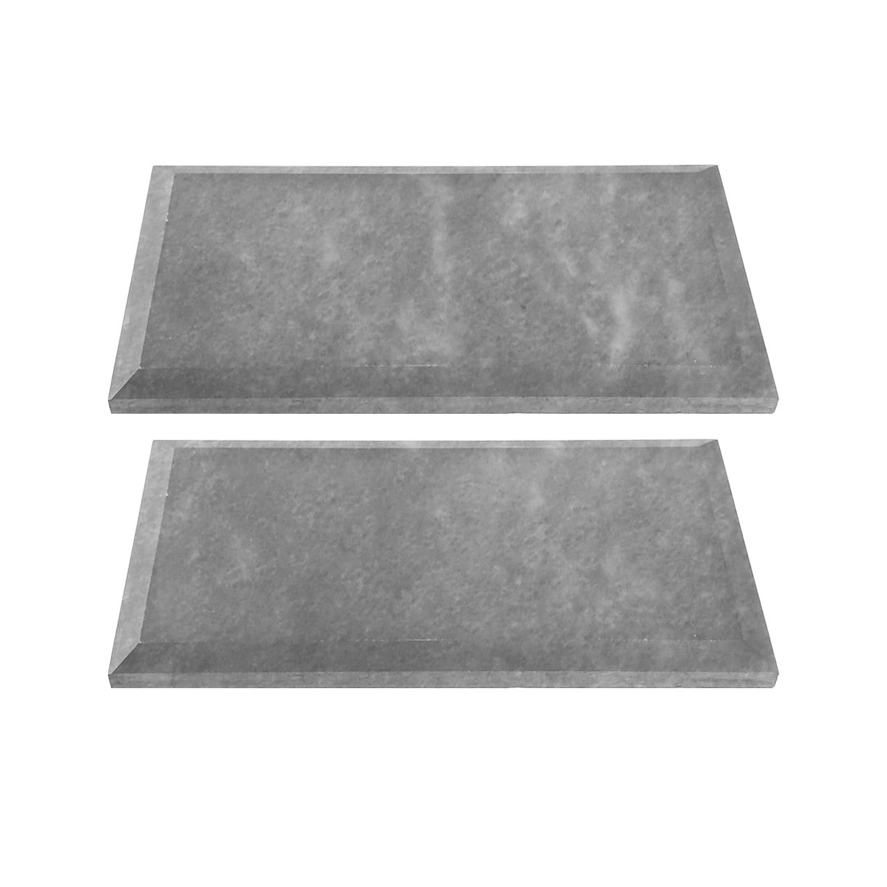 Bardiglio Gray Marble 6x12 Wide Bevel Big Bevel Subway Tile Honed