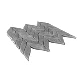 Bardiglio Gray Marble Leaf Shape Mosaic Tile Honed