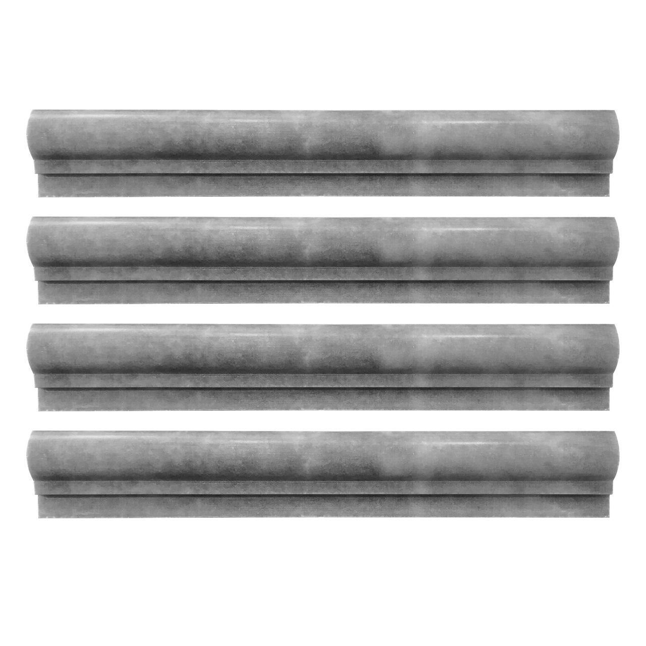 Bardiglio Gray Marble Ogee 1 Chairrail Molding Honed