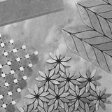Bardiglio Gray Marble With Nero Marquina Black Accent Daisy Flower Waterjet Mosaic Tile Polished