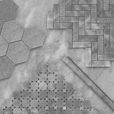 Bardiglio Gray Marble Penny Circles Mosaic Tile with Bardiglio Gray Circles Honed