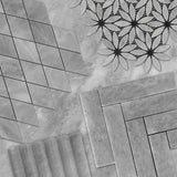 Bardiglio Gray Marble 6x12 Flute 3D Dimensional Tile Honed