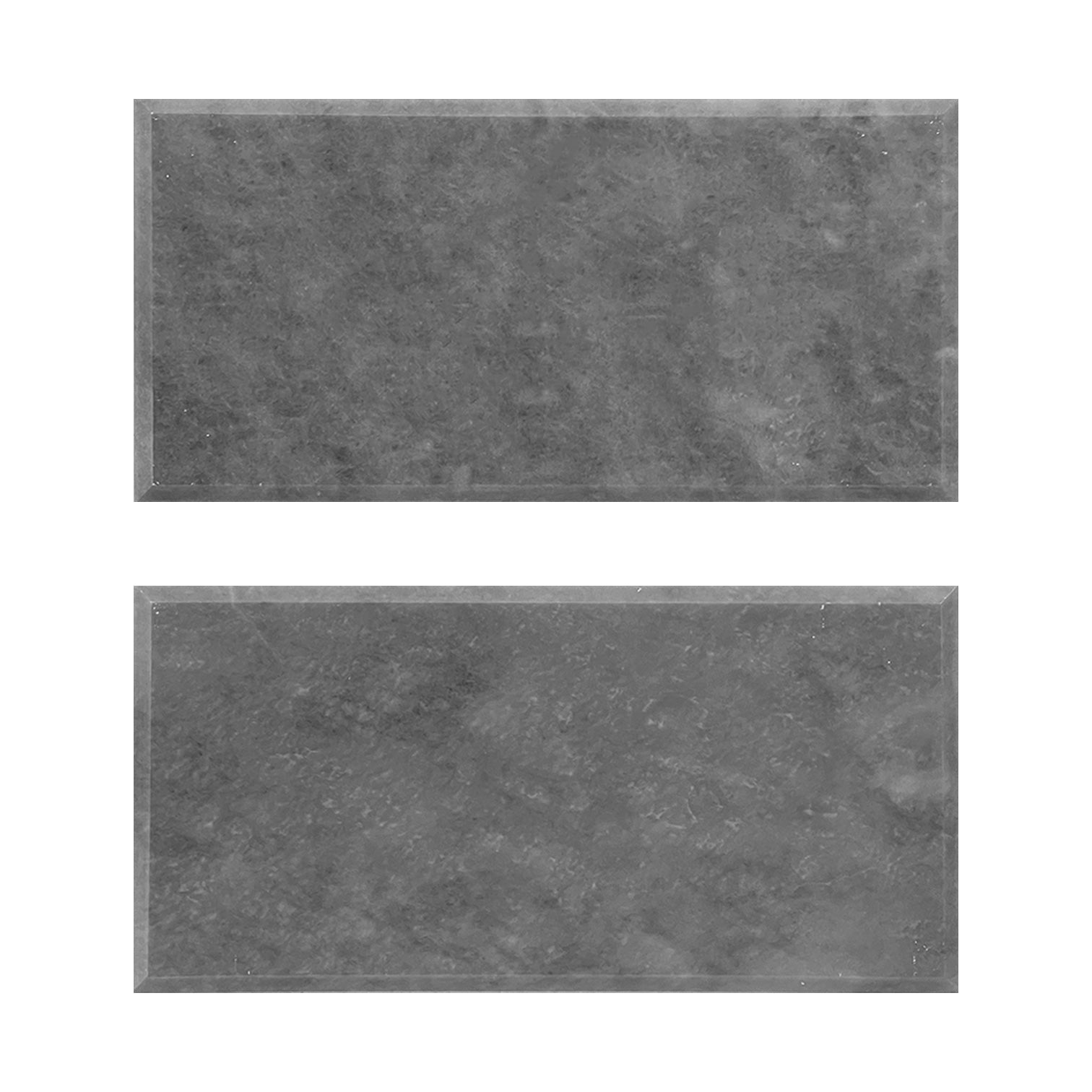 Bardiglio Gray Marble 6x12 Wide Bevel Big Bevel Subway Tile Honed