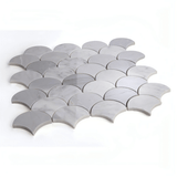 Bardiglio Italian Gray in Fan Shape 12 x 12