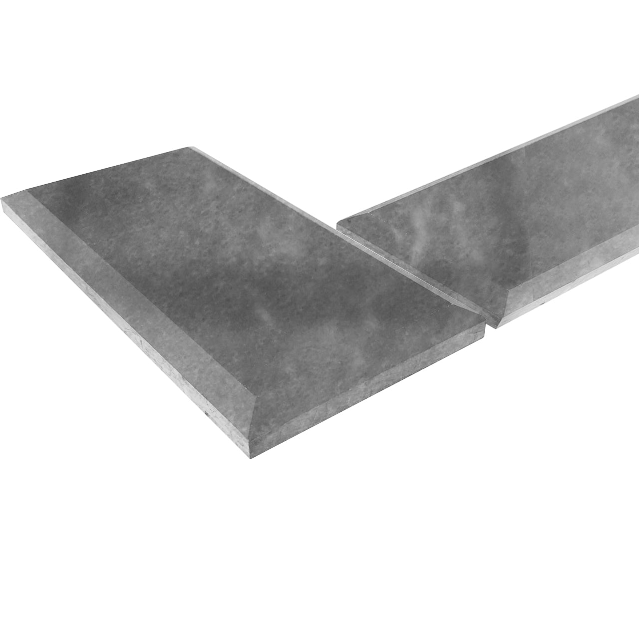 4" x 12" Bardiglio Gray Marble Wide Beveled Mosaic Tile Honed