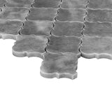 Bardiglio Gray Marble Arabesque Baroque Lantern Mosaic Tile Polished