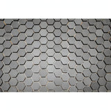 Basalt Gray Basalt Mosaic 1" Hexagon on Mesh 12x12