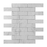 Carrara White Italian Marble 3" x 18" Tile Polished