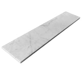 Carrara White Italian Marble 3" x 18" Tile Honed