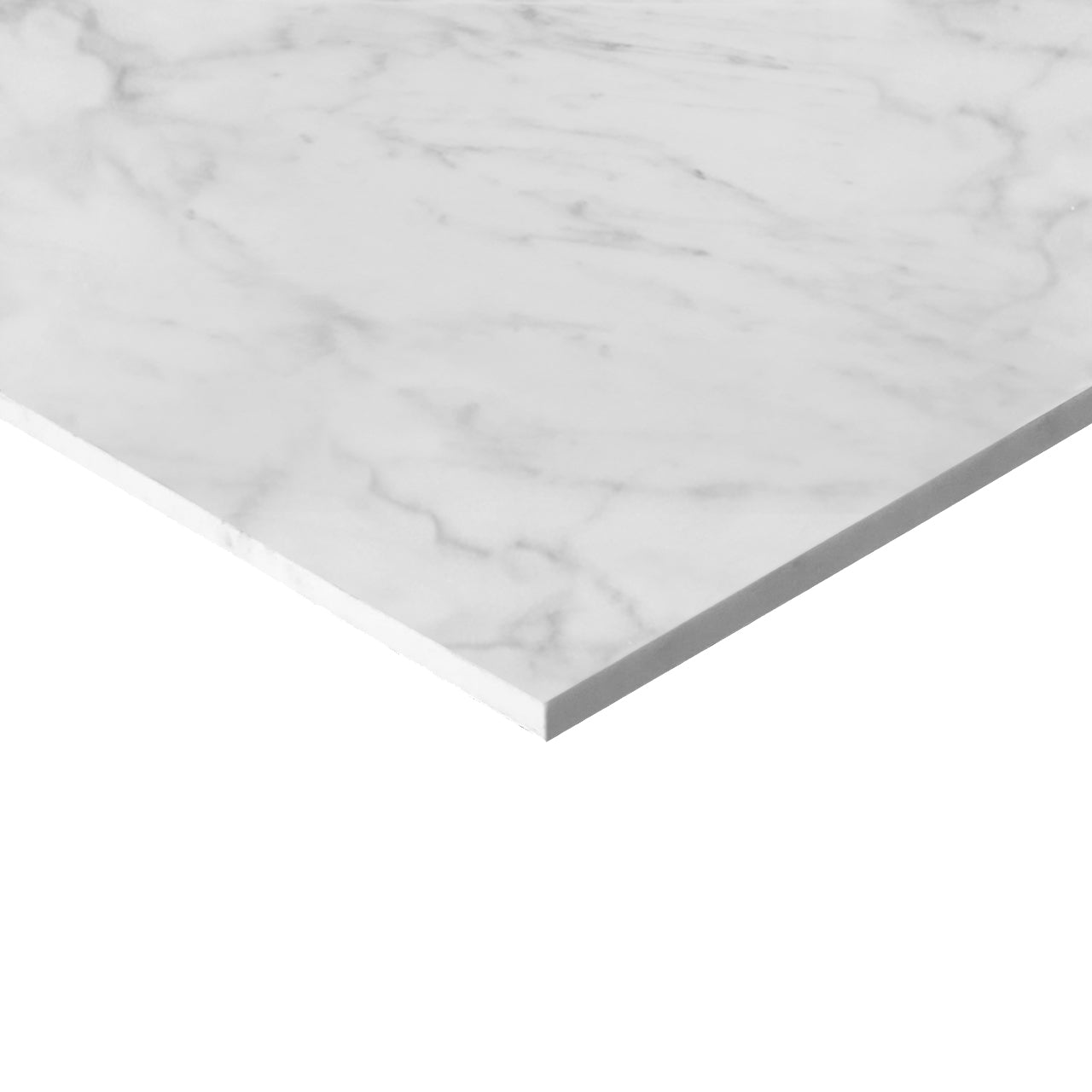 Carrara White Italian Marble 18" x 36" Tile Polished