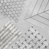 Carrara White Italian Marble 6x12 Flute 3D Dimensional Tile Polished