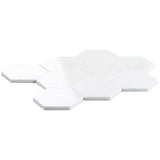Bianco Dolomite 4" Hexagon Marble Mosaic