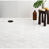 Bianco Dolomite 4" Hexagon Marble Mosaic