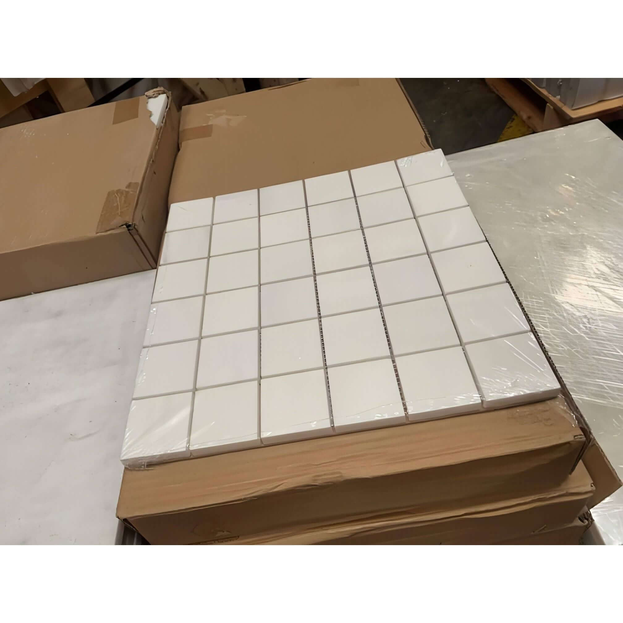 Bianco Dolomite Premium 2 x 2 Square Mosaic Marble POLISHED / HONED