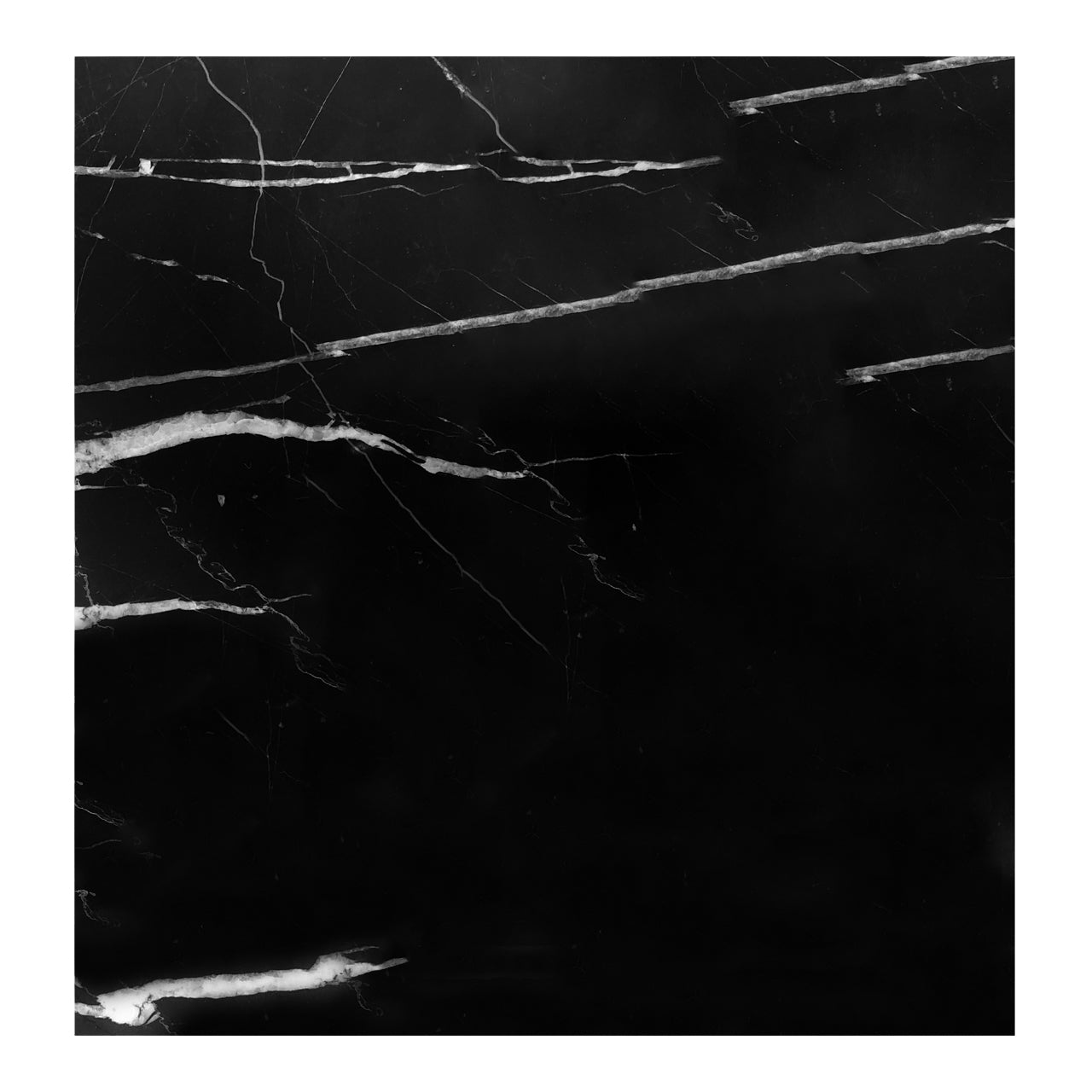 18x18 Nero Marquina Black Marble Tile Honed