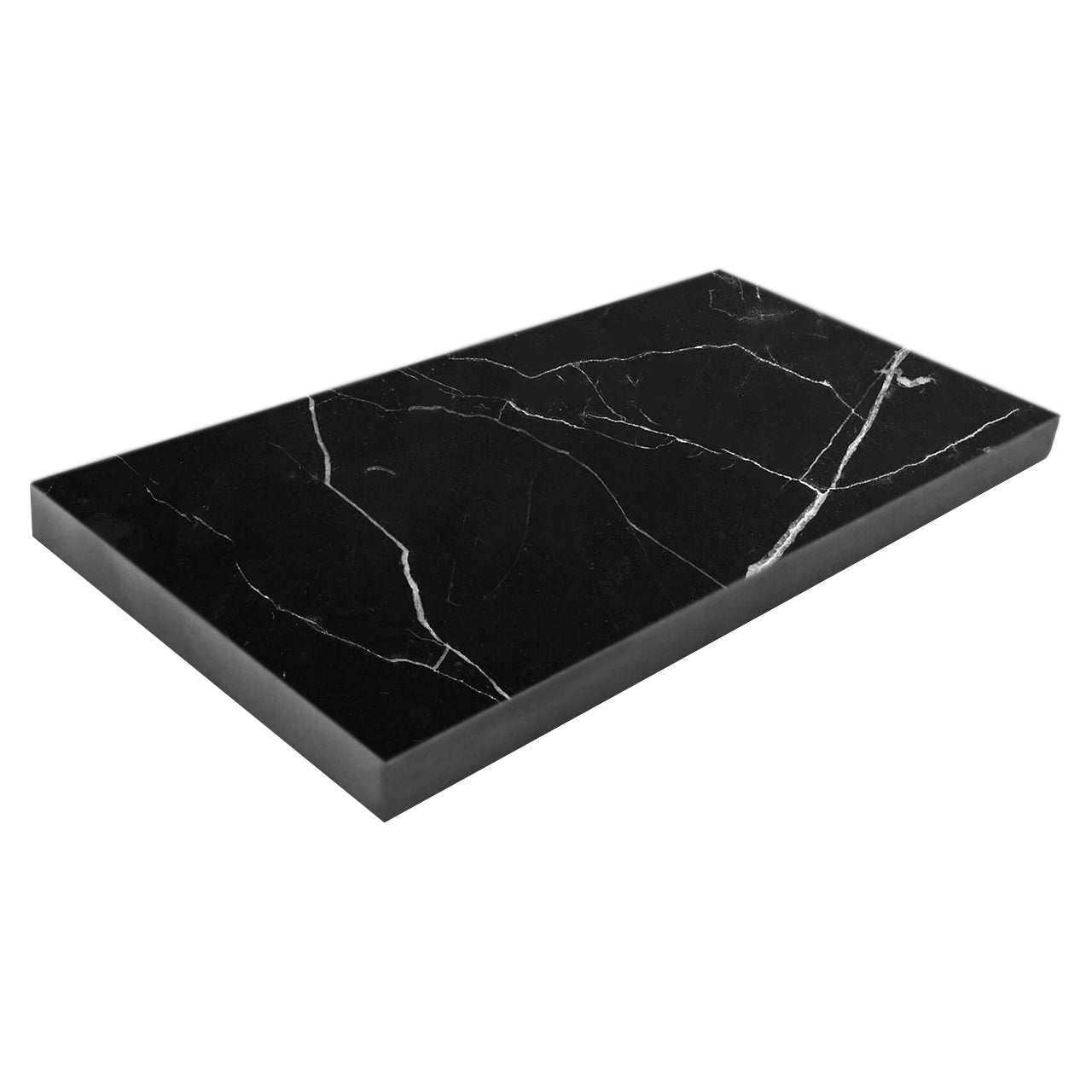 3x6 Nero Marquina Black Marble Tile Polished