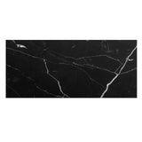 3x9 Nero Marquina Black Marble Tile Honed