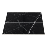 Nero Marquina Black Marble 6x6 Subway Tile Honed