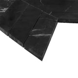 Nero Marquina Black Marble 2" x 8" Chevron Mosaic Tile Polished