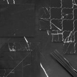 Nero Marquina Black Marble 6x6 Subway Tile Honed