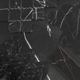 6x12 Nero Marquina Black Marble Wide Beveled Tile Polished