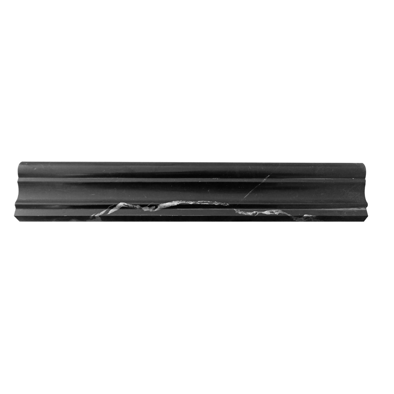Nero Marquina Black Marble Crown Molding Honed