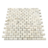 Calacatta Gold Marble Mini Brick Mosaic Tile Polished