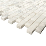 Calacatta Gold Marble Mini Brick Mosaic Tile Polished
