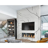Calacatta Black Quartz Countertop Polished Slab Bookmatch 127 X 64